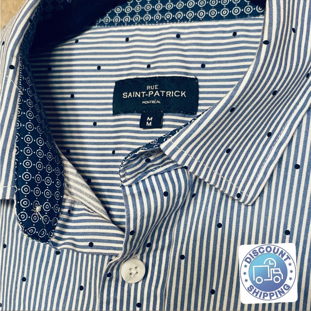 Medium Cotton Blend Long sleeve Men’s Shirt by Rue Saint-Patrick Montreal